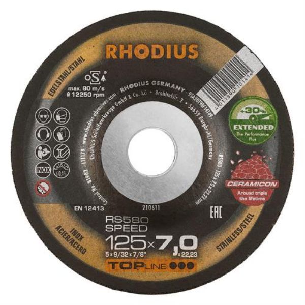 Billede af Rhodius slibeskive RS580 Ceramicon