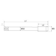 Billede af Baer spiraltap (DIN 371) MF 8x1,0