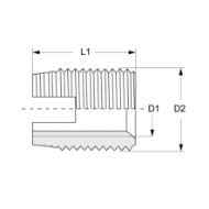 Billede af BAERFIX gevindbøsninger indv. M 6x1,0 (100 stk.)