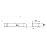 Billede af Baer spånbrydertap (DIN 371) M 4x0,7 VAP