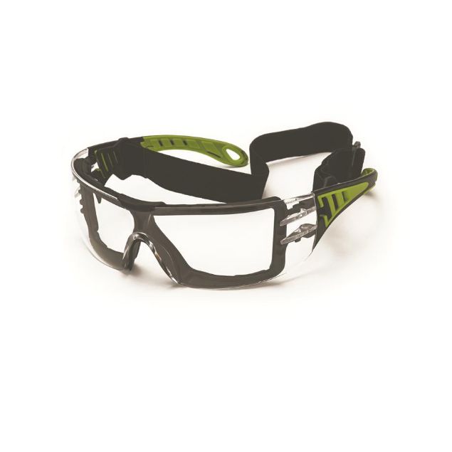 Vis detaljer for Schmerler beskyttelsesbrille klar 585 med rem Billede af Schmerler beskyttelsesbrille klar 585 med rem