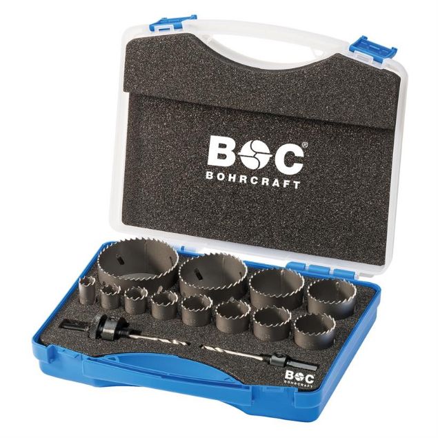 Vis detaljer for Bohrcraft Hulsavsæt RLS12 - 14 dele Bi-Metal HSS Billede af Bohrcraft Hulsavsæt RLS12 - 14 dele Bi-Metal HSS