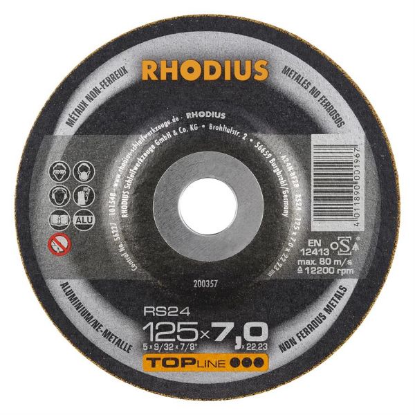 Billede af Rhodius Slibeskive RS24 125x7,0