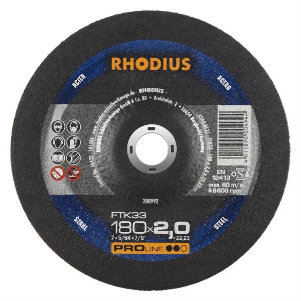 Billede af Rhodius Skæreskive FTK33 180x2,0