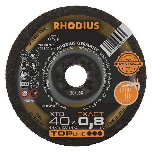 Billede af Rhodius Skæreskive XT8 40x0,8x6