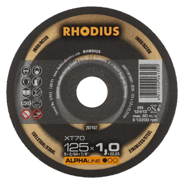 Billede af Rhodius Skæreskive XT70 125x1,0