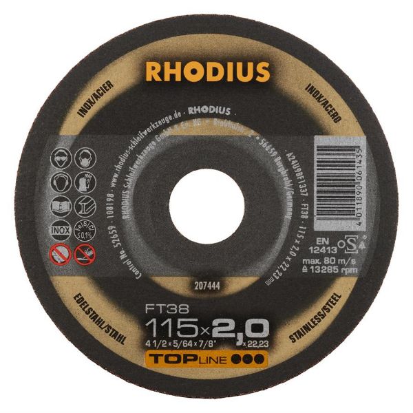 Billede af Rhodius Skæreskive FT38 115x2,0