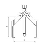 Billede af Forza aftrækker 2 ben 160x125mm