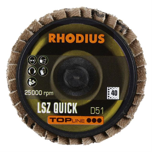 Vis detaljer for Rhodius QC Lamelslibeskive Ø51 Z40 Billede af Rhodius QC Lamelslibeskive Ø51 Z40