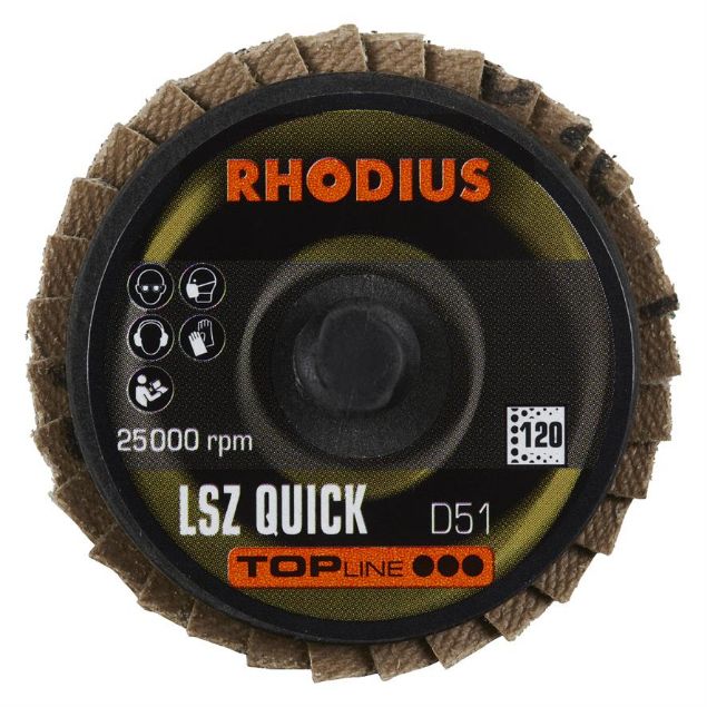 Vis detaljer for Rhodius QC Lamelslibeskive Ø51 Z120 Billede af Rhodius QC Lamelslibeskive Ø51 Z120