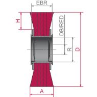 Billede af Lessmann rundbørste 150mm 22-24mm MES 0,30