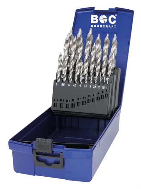 Billede af Borsæt KG13 TURBO STEP HSS-G DIN 338 1-13mm - 25 dele ABS-box