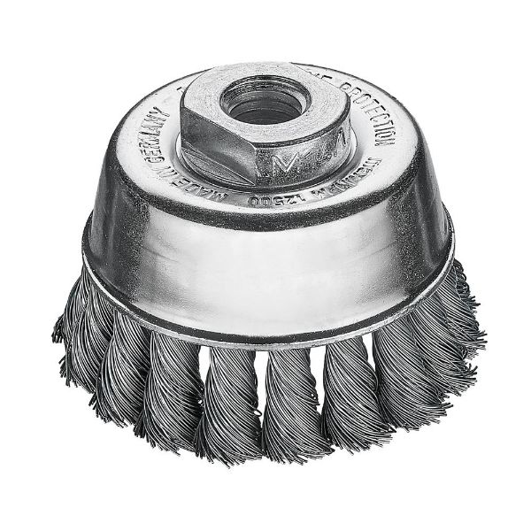 Billede af Lessmann kopbørste Snoet 65mm M14 Stål 0,80