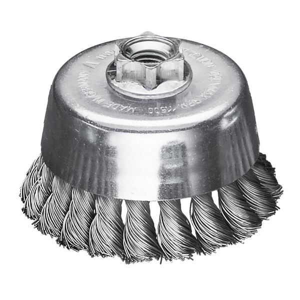 Billede af Lessmann kopbørste Snoet 90mm M14 Stål 0,50