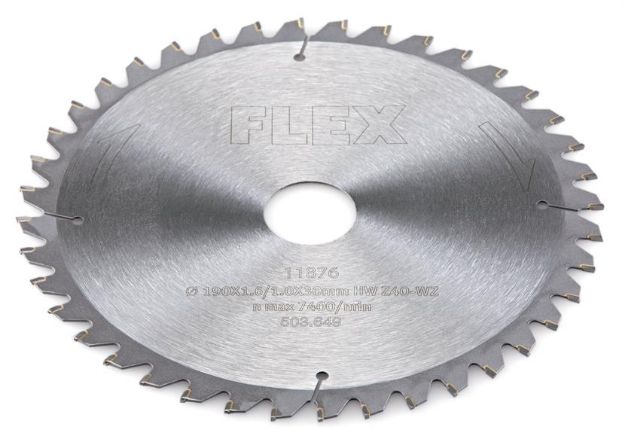 Billede af Flex rundsavsklinge D190 x1,6/1,0 x 30 HW Z40/15° WZ