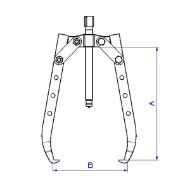 Billede af Forza aftrækker 3 ben 225x330mm
