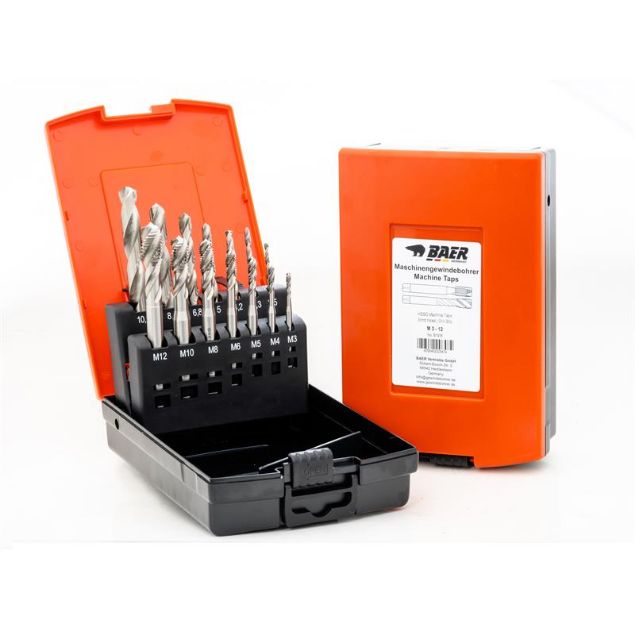 Vis detaljer for Baer spiraltapsæt M 3-12 M /bor Billede af Baer spiraltapsæt M 3-12 M /bor