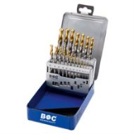 Billede af Bohrcraft Spiralborsæt MG10 1,0-10,0x0,5mm DIN 338 HSS-G TiN-Point Profi Plus 19 dele