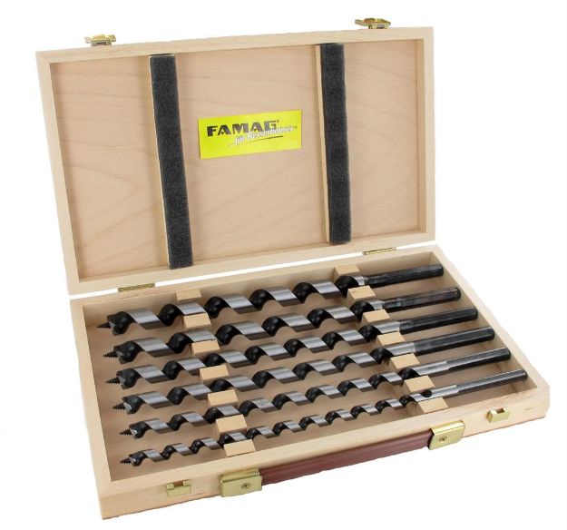 Billede af Famag træsneglebor 6 dele 320/255mm. Ø 10, 12, 14, 16, 18, 20 mm