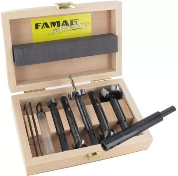 Billede af Famag forstnerborsæt BORMAX 2.0 WS PRIMA 6-dele Ø 15, 20, 25, 30, 35 mm inkl. Famag borforlænger 125 mm