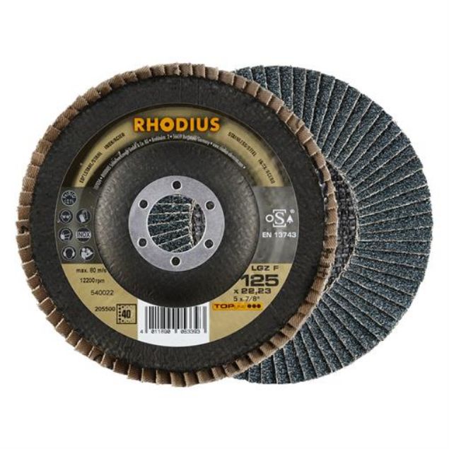 Vis detaljer for Rhodius lamelslibeskive LGZ F  Billede af Rhodius lamelslibeskive LGZ F