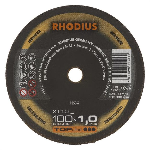 Billede af Rhodius Skæreskive XT10 Mini 100x1,0x10mm