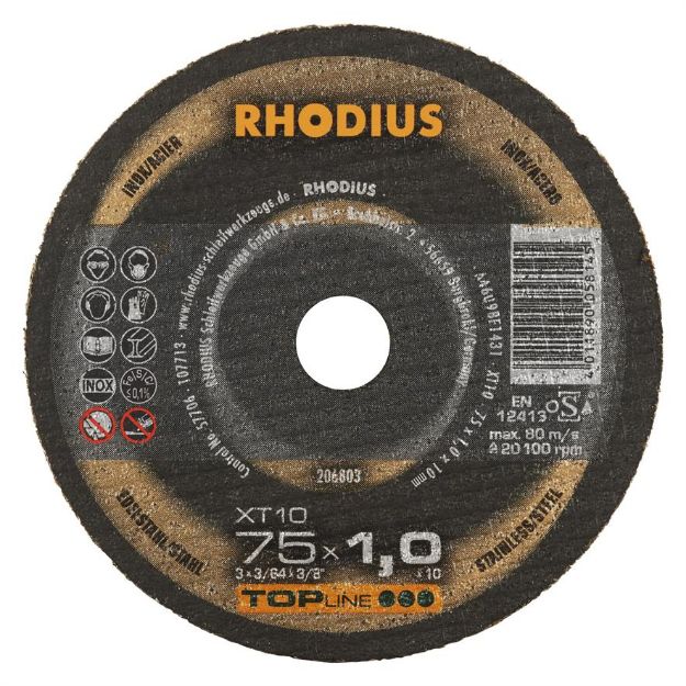 Billede af Rhodius Skæreskive XT10 Mini 75x1,0x10