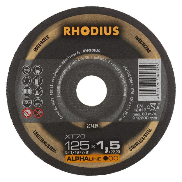 Billede af Rhodius Skæreskive XT70 125x1,5