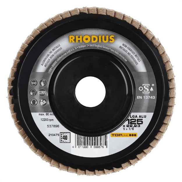 Billede af Rhodius Lamelslibeskive LGA 125mm Z40