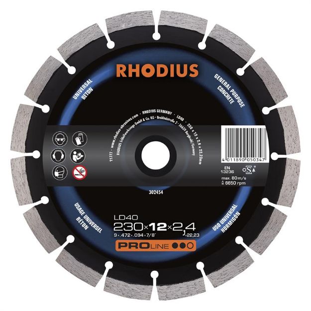 Billede af Rhodius Diamantklinge LD40 230x22,2mm