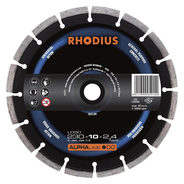 Billede af Rhodius Diamantklinge LD50 230x22,2mm