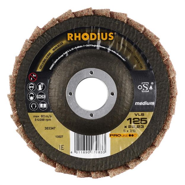Billede af Rhodius Lamelslibeskive VLS 125mm MED