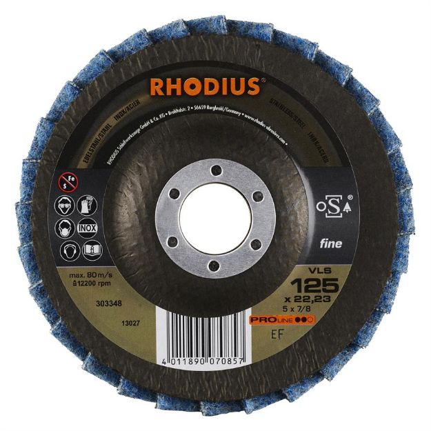 Billede af Rhodius Lamelslibeskive VLS 125mm FIN
