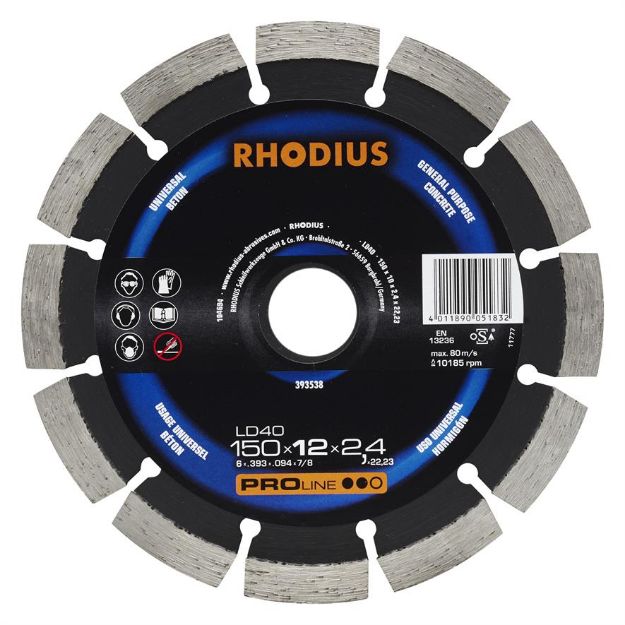 Billede af Rhodius Diamantklinge LD40 150x22,2mm