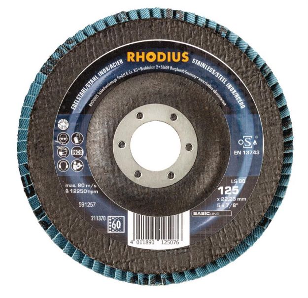 Billede af Rhodius Lamelslibeskive LS80 125mm Z60