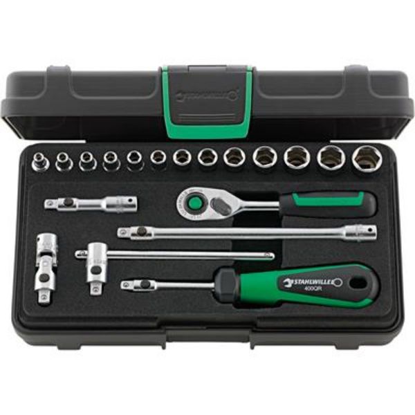 Billede af Stahlwille Topnøglesæt 1/4" - 19 dele - QuickRelease 96011180