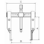 Billede af Aftrækker 3 ben 145x140mm