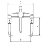 Billede af Aftrækker 2 ben 100x135mm