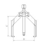 Billede af Aftrækker 2 ben 160x125mm