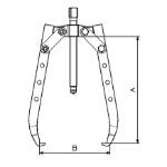 Billede af Aftrækker 2 ben 120x125mm