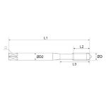 Billede af Unitap Spiraltap M 6x1,0 TiAlN