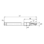 Billede af Kombitap (DIN 13) M 3x0,5 HSSE