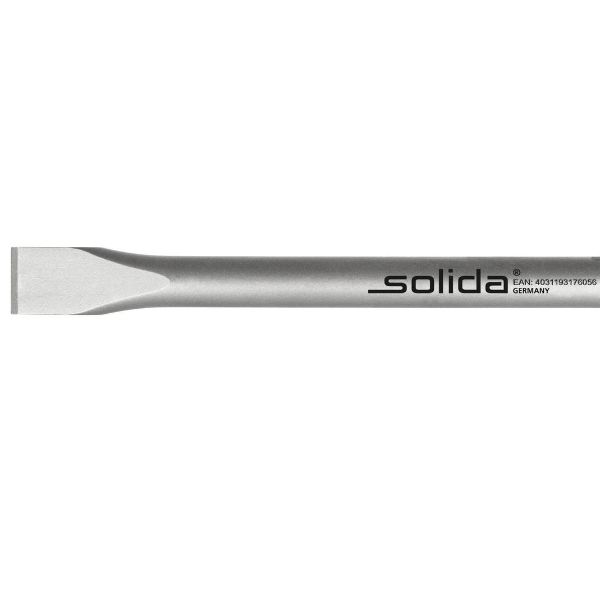 Billede af Fladmejsel 28 x 400mm Wacker Ø 27 x 80 - Bund / Collar / Colerette / Roseta □ 34 mm
