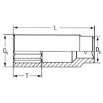 Billede af Top 1/2" Lang 13mm