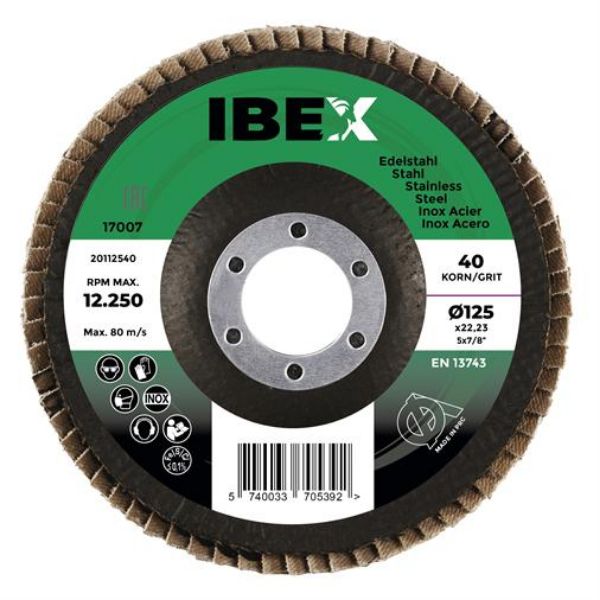 Billede af IBEX Lamelslibeskive 125 Z40 Grøn