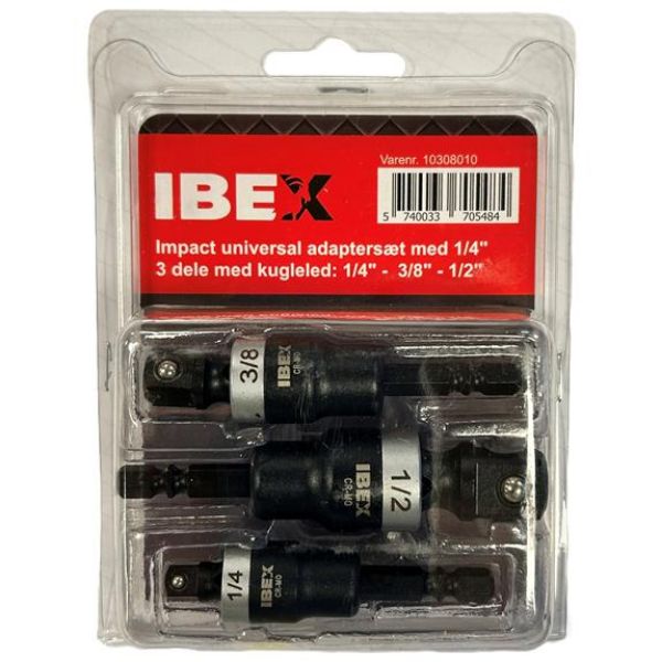 Billede af Ibex Adaptersæt 3 stk. 1/4", 3/8", 1/2"