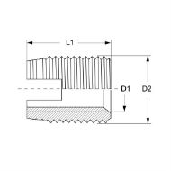 Billede af BAERFIX gevindbøsninger indv. M 2,5x0,45 (10)