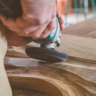 Billede af Slibeskive radius f/træ t/vinkelsliber Ø125mm