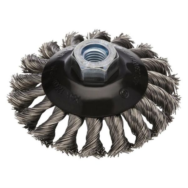 Billede af Rhodius BASICline tallerkenbørste snoet 115mm  M14 stål 0,50