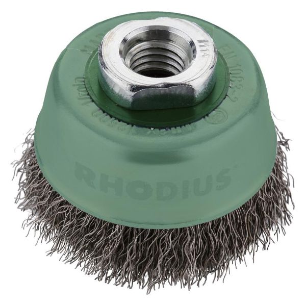Billede af Rhodius BASICline kopbørste bølget 65mm M14 RF 0,30